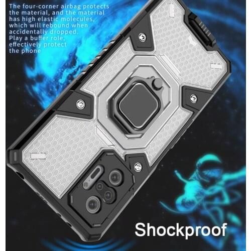 Magnetic Phone Case for Redmi Note 10 Pro 10 5G 10S Transparent Ring Stand Shockproof Phone Cover for Redmi k40 Pro Note 9T 9A 9