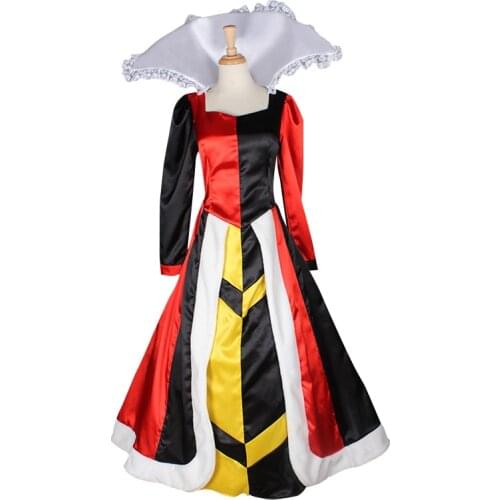 Queen of Hearts cosplay costume Fancy Dress red Queen cosplay Dress Custom Made
