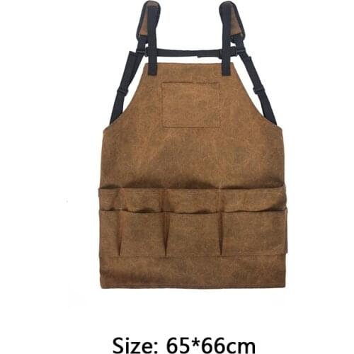 Multi Pockets Cooking Woodworking Carpenter Gardening Hot Durable New Waterproof Tool Apron