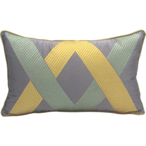 DUNXDECO Cushion Cover Decorative Waist Pillow Case Modern Simple Geometric High Density Fabric Sofa Chair Coussin Decorating