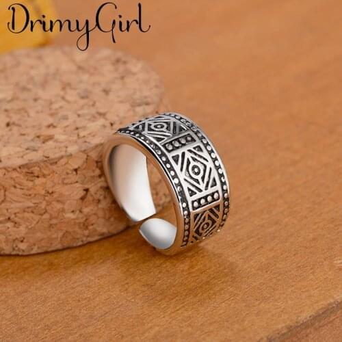 New Hot Sale Exaggerated Adjustable Size Geometric Rings For Women Men Girl Party Gifts Minimalist Jewelry 2021