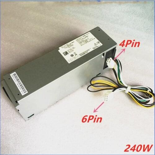 New PSU For Dell OptiPlex 3050 3470 3060 3669 3650 5050 7050 6Pin Power Supply B200AS-00 H240ES-02 L240ES-00 H360EGM