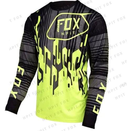 New Motocross Hpit Fox Mtb Downhill Jersey MX Cycling Mountain Bike DH Maillot Ciclismo Hombre Quick Dry Jersey Racing 2021