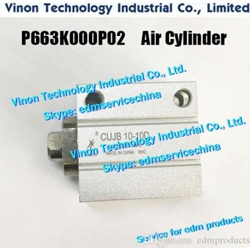 P663K000P02 Air Cylinder CUJB10-10D for Mitsubishi PA20 edm machines P663-K000-P02, CUJB10-10-D, 34.004.050, 210000044