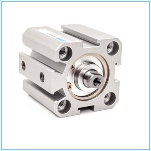 SDA Type Bore 20mm stroke 5/10/20/25/30/40/50mm double acting SDA20 compact air pneumatic piston cylinder Female