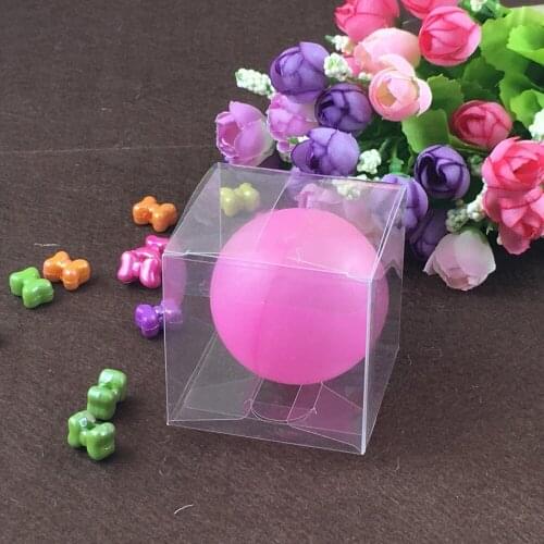 50pcs 4*4*4cm clear plastic pvc box packing boxes for gifts/chocolate/candy/cosmetic/cake/crafts square transparent pvc Box