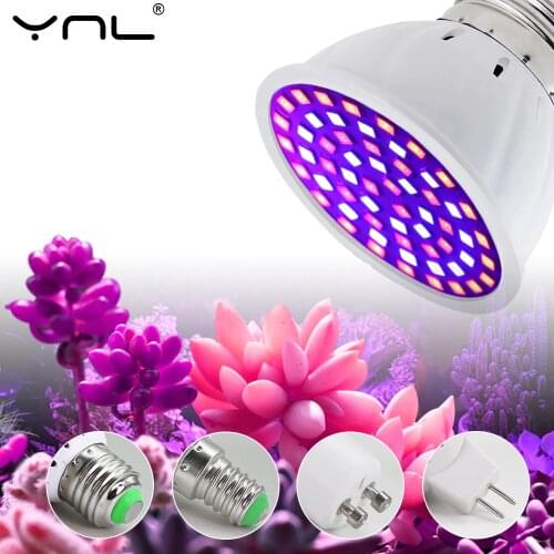 Phytolampa For Plants LED Grow Light 220V E27 E14 GU10 MR16 For Indoor Plant Box Tent Full Range Spectrum LED Lamp Flower Seed