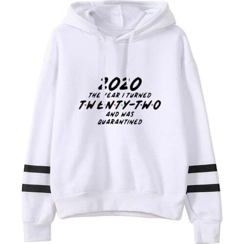 New Fashion Senior Class of 2020 Hoodie Sweatshirts Pullover Women Long Sleeve Harajuku Striped Hooded Tops Hip Hop Streetwear