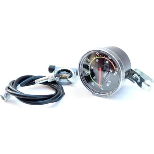 Vintage Style Bicycle Bike Speedometer Analog Mechanical Odometer With Hardware General for Bicycles Machine