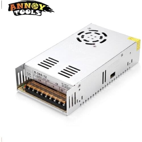 High Quality 12V 30A 360W Switching Power Supply Driver for CNC engraving machine AC 100-240V Input to DC 12V30A