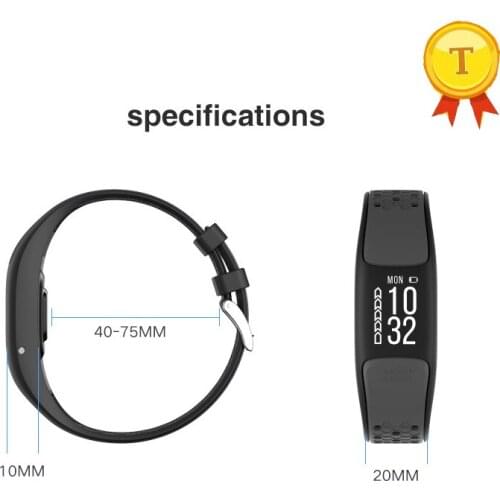 High quality Color belt IP68 Waterproof Smart Bracelet GPS Tracker Heart Rate Sleep Monitor steps Fitness Band for iphone 8