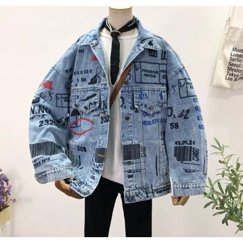 Autumn New Letter Embroidery Denim Jacket Women Loose Harajuku Plus Size Single-Breasted Vintage Jeans Coat Female Clothes G1018