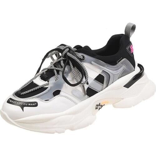 Big Size Summer Platform Sport Sneakers Woman Running Shoes for Women Sports Shoes Ladies Black Female Trainers Basket GME-0127