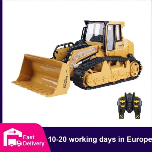 1/16 RC Truck Bulldozer Dumper Lighting Caterpillar Tractor Model Engineering Car Excavator Radio Controlled Car Toys For Boys