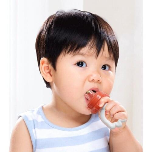 1pcs Purple Pacifiers Baby Nipple Fresh Food Nibbler Baby Feeder Kids Fruit Feeding Safe Supplies Teat Bottles