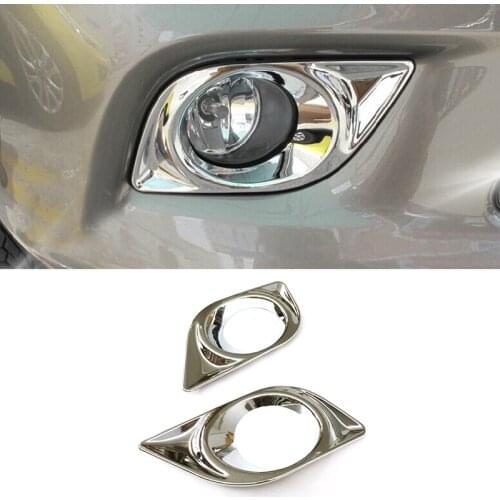 For Nissan Sunny Versa 2012 2013 ABS Plastic Car front fog lamp foglight frame panel Cover Trim car styling accessories 2pcs