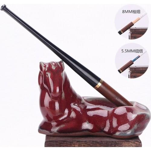 5.5mm 8mm Cigarette Filter Tip Holder Long Thin Wooden Plastic Mouthpiece 160mm