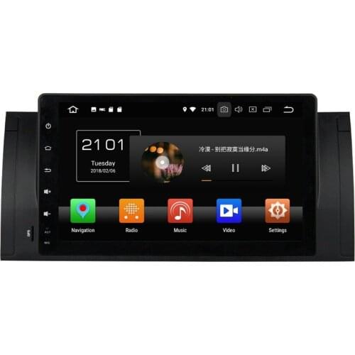 Android 8.0 Octa Core 1 din 9" Car DVD GPS Multimedia Head Unit for BMW M5 E39 X5 E53 4GB RAM Radio Bluetooth WIFI Mirror-link
