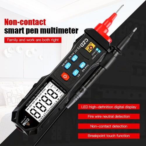 FSH1 Digital Multimeter Pen Type Meter 6000 Counts with Non Contact AC/DC Voltage Resistance Tester Tool