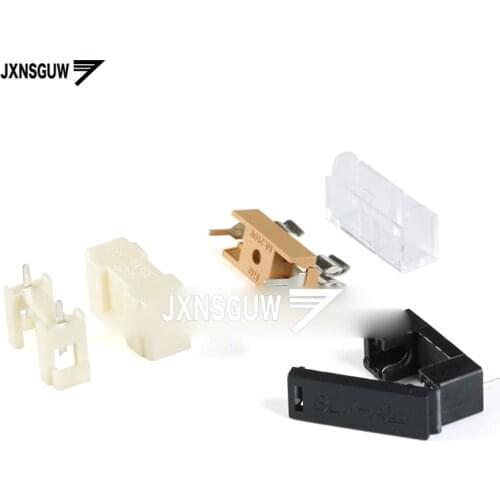 20PCS fuse holder BLX-A type/HQ with transparent cover set/FUSE fuse holder box tube clamp 5*20 milky white