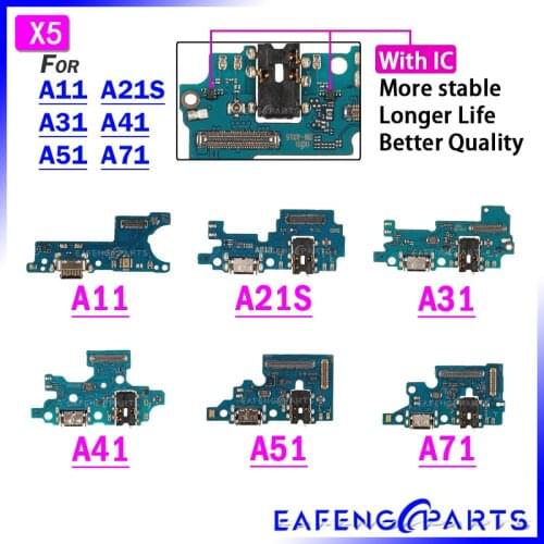 Dock Connector Micro USB A217F A71 A415F Charger Port Flex Cable Microphone A115F Charging Board For Samsung A715F A51 A21S A315
