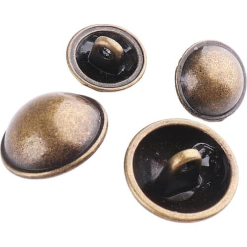 Round button 13mm/16mm Metal Antique bronze Clothing button for Leather Craft Magnet Button Jeans Button Clothing Accessory DIY