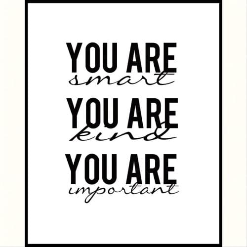 Hot Sales in 2020, Modern Minimalist Posters, Wall Decoration Paintings, Text Art,YOU ARE