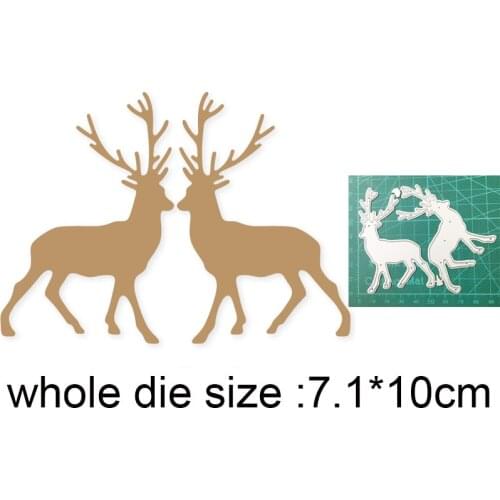 Metal cutting dies cut die mold Animals dies Couple Deer Decoration Scrapbook paper craft knife mould blade punch stencils dies