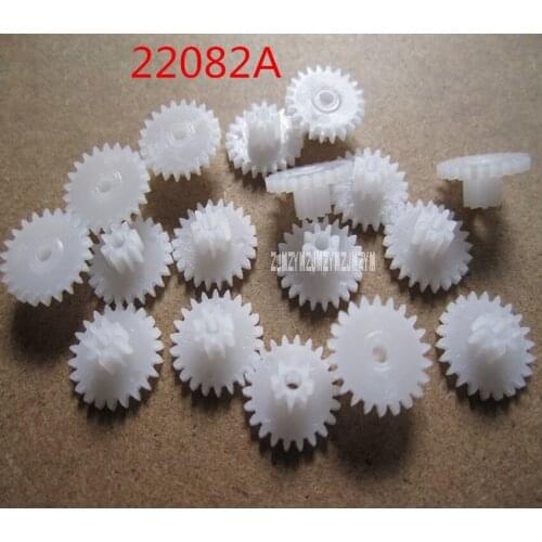 22082A Modulus 0.5M POM Plastic Gear Double Layers Gear Wheels Reducing Gear 2mm Shaft 12mm Diameter Gears (10000pcs/pack)