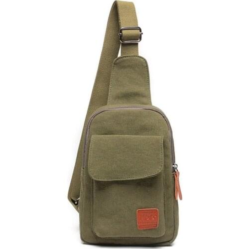 2020 New Fashion Chest Bag Multi-function Wear-resistant Sail Cloth Light Mens Oblique Waist