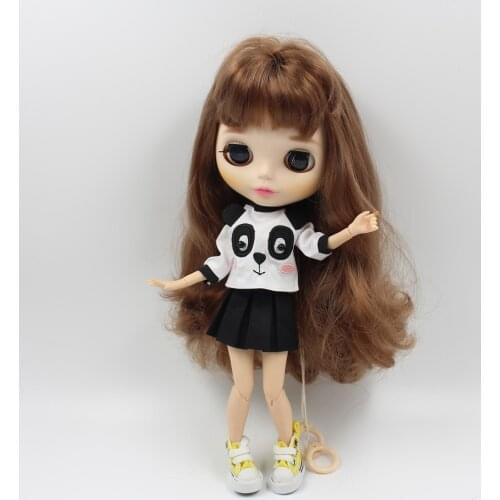 Outfits for Blyth doll A set of Panda Embroidery Dress suit for 1/6 BJD icy dbs