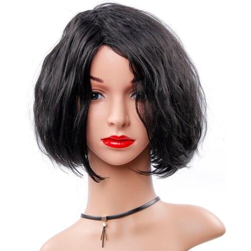 Natural Wig Short Synthetic Hair Wigs For Women Premium Japanese Fiber Short Mixed colored wig