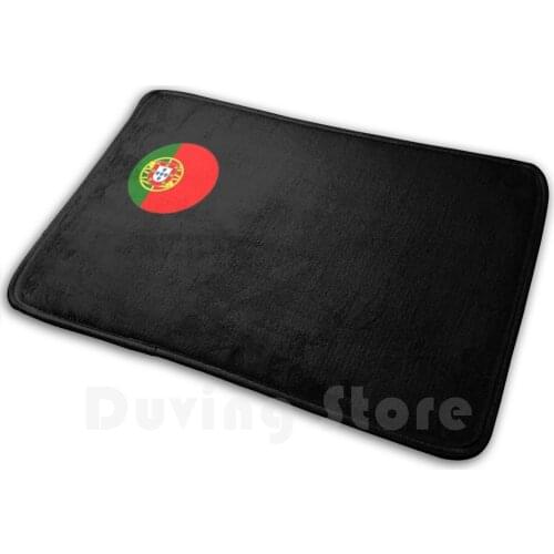 Portugal Mouth Black Face Carpet Mat Rug Cushion Soft Face Black Mouth Mouth Flag Portugal Maple Leaf Black Cool