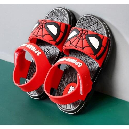 Spiderman Boys Sandals 2021 New Summer Kids Beach Shoes fashion Cartoon girls Shoes Baby Sandals Toddler Kids Sandals TB202