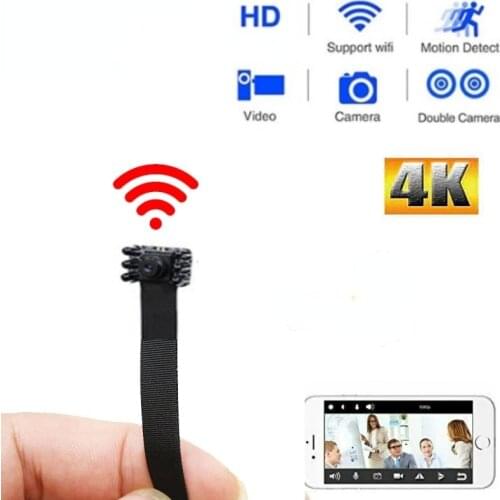 HD 4K Portable WiFi IP Mini Camera P2P Wireless Micro webcam Camcorder Video Recorder Night vision Remote View support128g