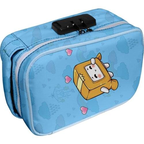 Lankybox Oxford cloth 3D printing deodorant tobacco bag storage bag cosmetic storage bag password bag