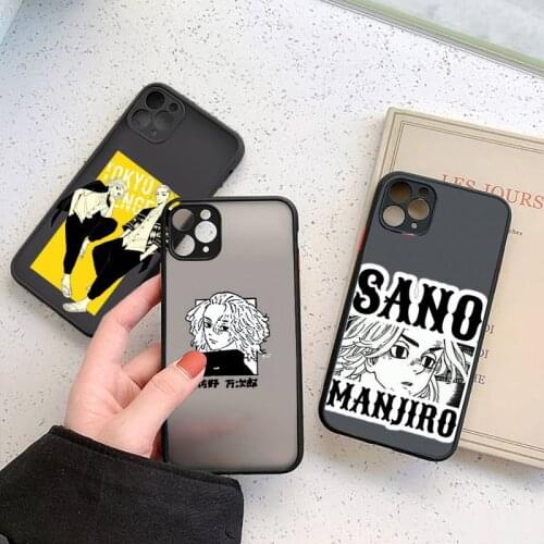 Tokyo Revengers Anime Phone Case Matte Transparent for iPhone 7 8 11 12 s mini pro X XS XR MAX Plus coque