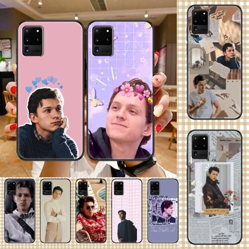 Tom Holland Phone case For Samsung Galaxy Note 4 8 9 10 20 S8 S9 S10 S10E S20 Plus UITRA Ultra black soft waterproof art prime