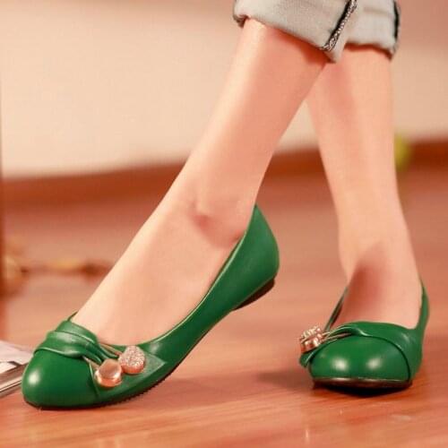 AGODOR Womens Slip on Flats Low Heel Fashion Women Oxford Shoes Casual and Leisure Loafers Shoes Ladies Pumps Size 33-48