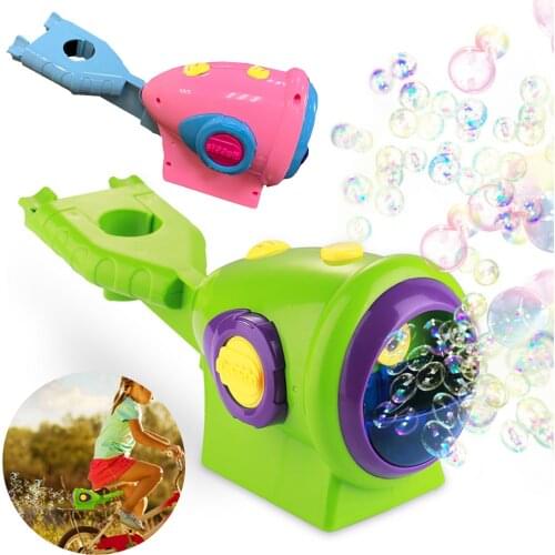 Bike Bubble Machine Automatic Bubble Blower Maker Install on Bicycle for Kids Children Outdoor Indoor Party Games Toy