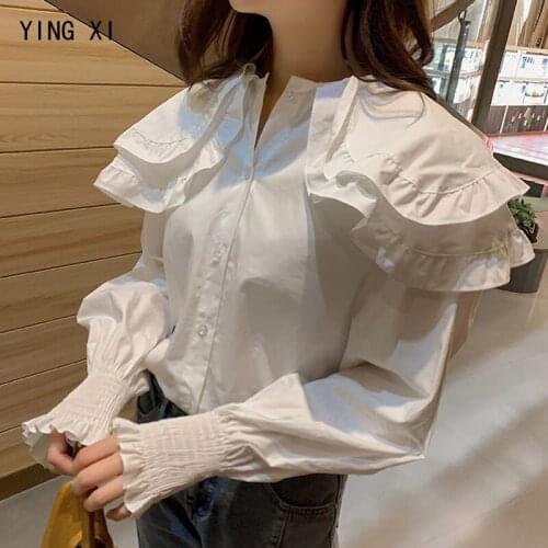 Блузки с воротником YING XI China At AliExpress