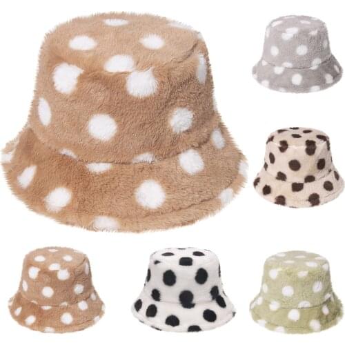 1PCS Women Casual Cap All-match Color Plus Velvet Thickening Tie-Dye Plus Windproof Fisherman Hat Outdoor Warm Basin Sombrero