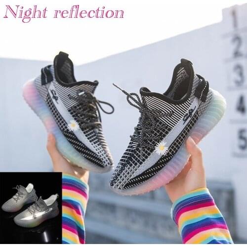 2021 New Women Daisy Shoes High Quality Sneakers Breathable Mesh Fluorescent Green Platform Sneakers Couple Shoes Dad Shoes