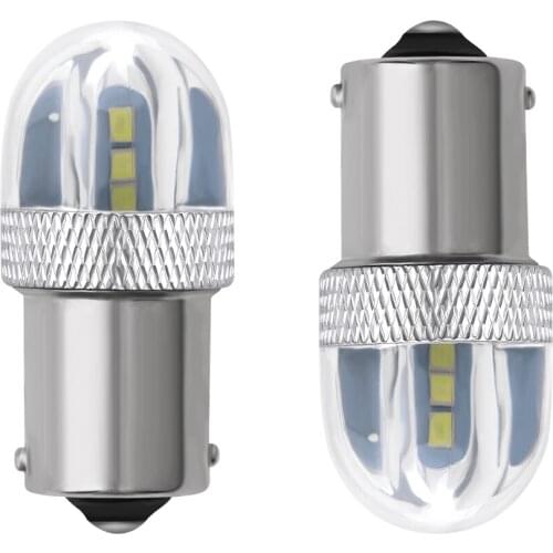 1PC 1156 BA15S P21W LED Bulbs Turn Signal Light 3030 6SMD Auto Reversing Bulb DRL Taillight Car Styling Super Bright White Red