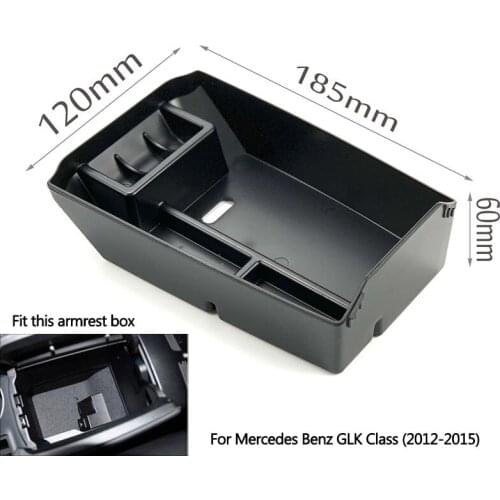 1pc Car Styling Accessories Central Armrest Storage Box For Benz A B C E class CLS GLA GLC CLA GLK GLE GL M ML 2010-2018 2019