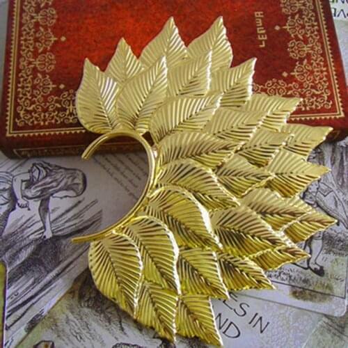 1 Pc Big Leaf Earring Cuff Non Piercing Ears Clip One Side Bib Fashion Jewelry
