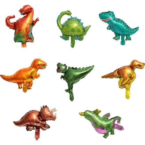 10pcs walking animal mini dinosaur helium balloon aluminum balloon baby child birthday party decoration ball supplies