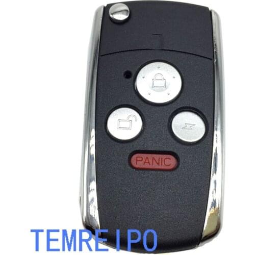 10pcs/lot 3+1Panic Remodel Case Flip Folding Remote Key Shell Cover Fit For Honda Accord Civic Pilot CRV Ridgeline