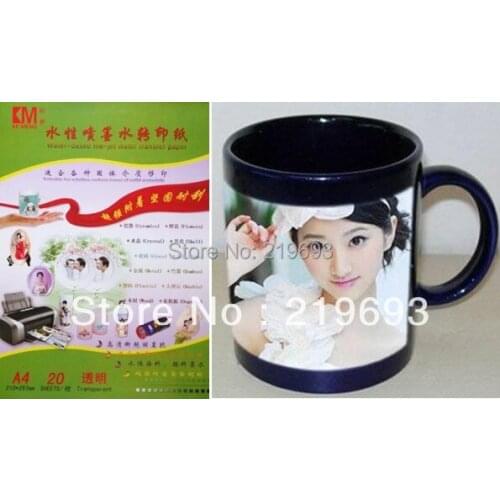 10 pieces/lot No shipping cost,A4 size clear color,inkjet water slide decal paper