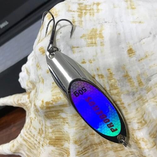 3-60g spoon fishing lure metal jig Artificial Sea Fishing Wobbler Artificial Hard Baits